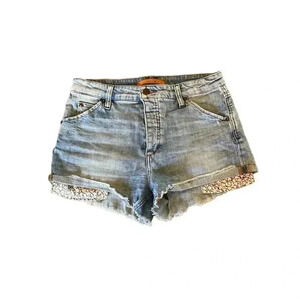 Joe’s Jeans Collectors Edition Star Pocket Cut Off Hi-Rise Jean Shorts Size 27